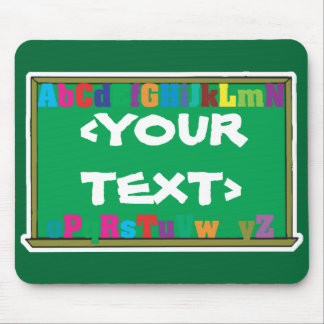 Maßgeschneiderte Chalkboard,<YOURTEXT> Mousepad