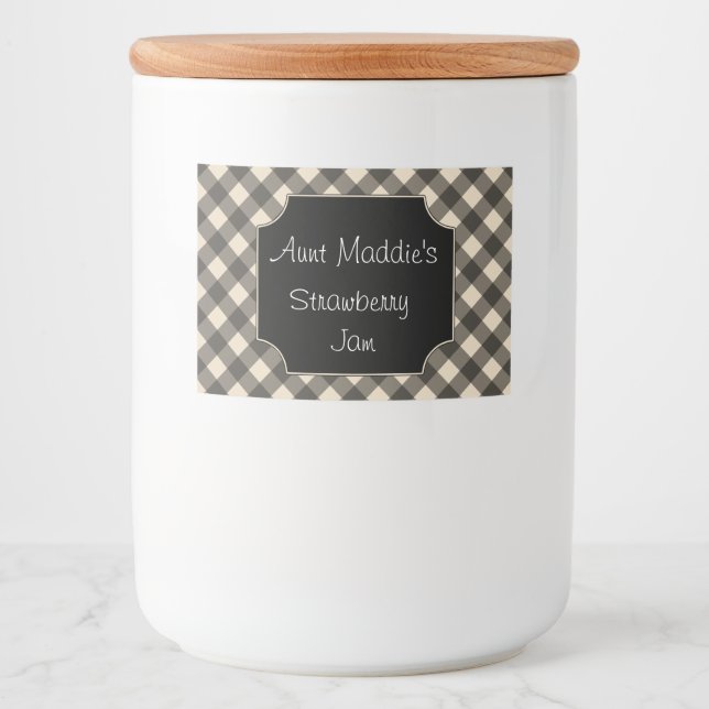 Maßgeschneiderte Cooking Canning Label Geschenke J Lebensmitteletikett (Vorderseite)