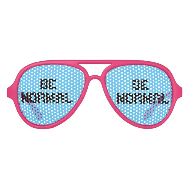 Maßgeschneiderte Coole Bildunterschrift ist normal Partybrille (Vorderseite)