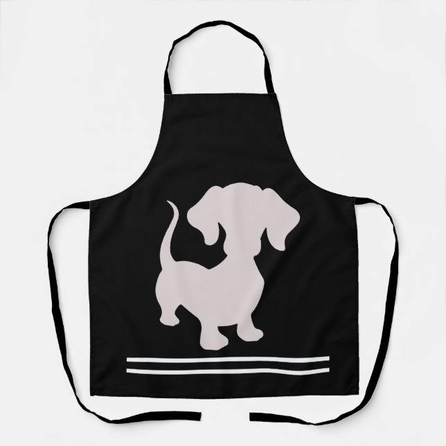 Maßgeschneiderte Dackel Art Kitchen Koch Schürze (Vorderseite)