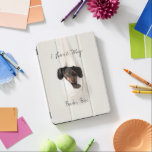 Maßgeschneiderte Dog Cat iPad Air Cover<br><div class="desc">Das Design zeichnet sich durch den niedlichen kleinen Dashshund in einer hängenden Decke aus.  Ideale Geschenkidee für sich selbst oder andere für jeden besondere Anlass.</div>