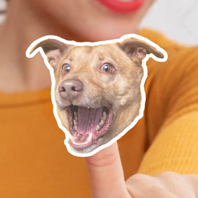 Maßgeschneiderte Dog-Face-Stickers | Hunde-Mama-Ge Aufkleber (Von Creator hochgeladen)