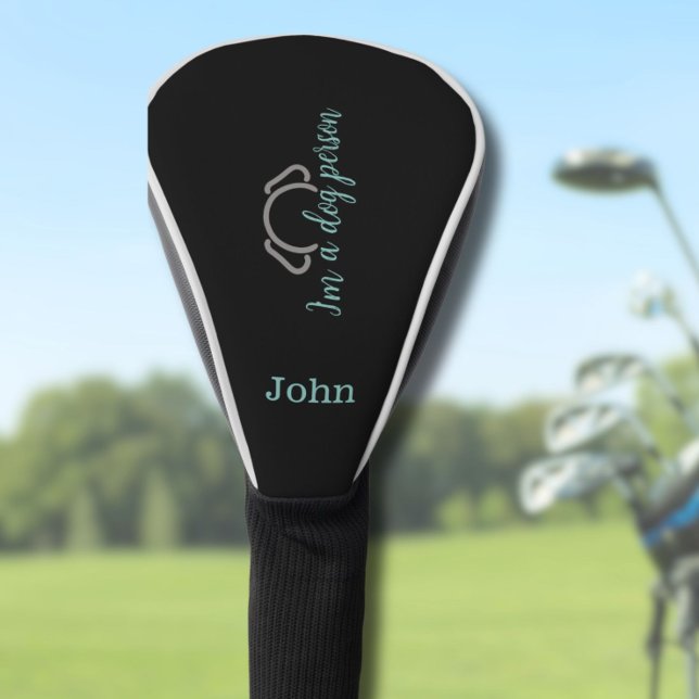 Maßgeschneiderte Dog Vater Golf Head Cover Golf Headcover (Make a statement guys, with this custom "I'm a dog person" club cover from the Golf Collection.)