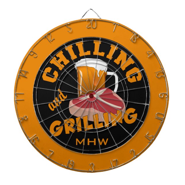 Maßgeschneiderte Eingramm-Dartplatine für Kühlen u Dartscheibe (vorne)