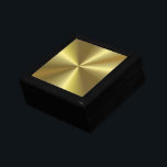 Maßgeschneiderte elegante Imitat Gold-Metallic-Loo Erinnerungskiste<br><div class="desc">Benutzerdefinierte elegante Imitat Gold Metallic Look Blank Template Classic Keepake Box.</div>