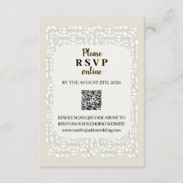 Maßgeschneiderte, elegante QR-Coding-Cards Begleitkarte