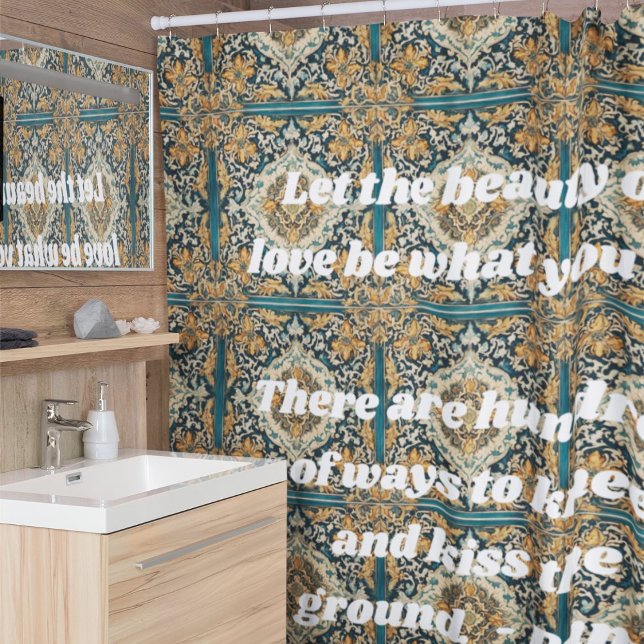 Maßgeschneiderte Elegantes Muster Persische Gesche Duschvorhang (Custom Elegant Tile Pattern Persian Gifts for Her)