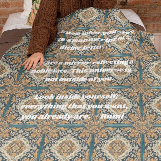 Maßgeschneiderte Elegantes Muster Persische Gesche Sherpadecke (Custom Elegant Tile Pattern Persian Gifts for Her)