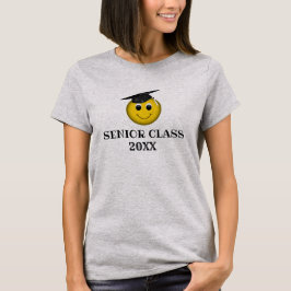 Maßgeschneiderte Emoji-Graduierungskappe T-Shirt