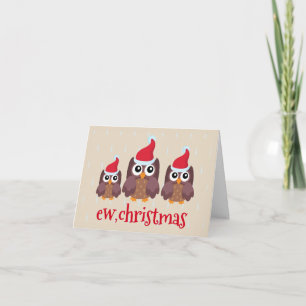 Maßgeschneiderte Ew Weihnachten Lustige Eulen Anti
