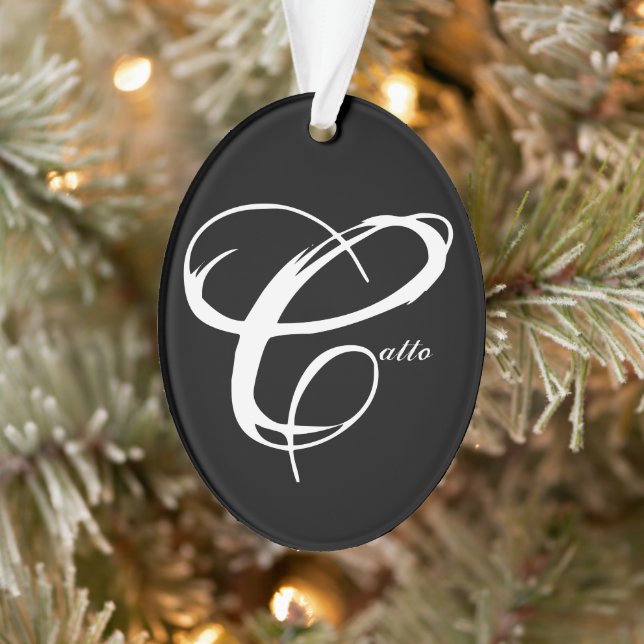 Maßgeschneiderte Familienname Ornament (Baum)