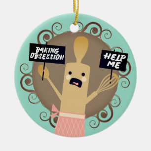 Maßgeschneiderte Farbbackobsession Weihnachtsschmu Keramikornament