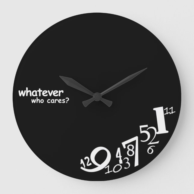 Maßgeschneiderte Farbe, für wen auch immer Große Wanduhr (Vorderseite)