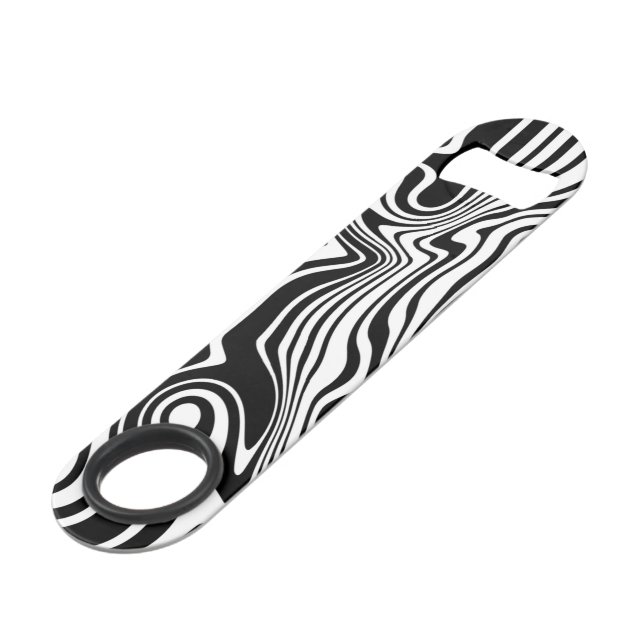 Maßgeschneiderte FarbWaves Flaschenöffner Bar Key (Rückseite Schrägansicht)