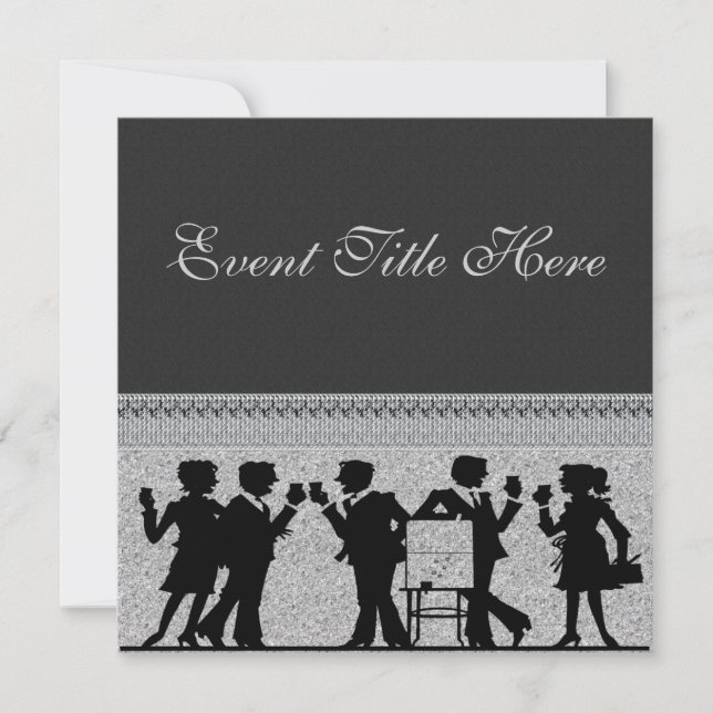 Maßgeschneiderte festliche Party Einladung (Vorderseite)