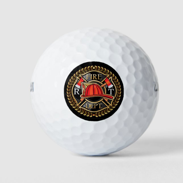 Maßgeschneiderte Firefighter Golf Balls Golfball (Vorderseite)