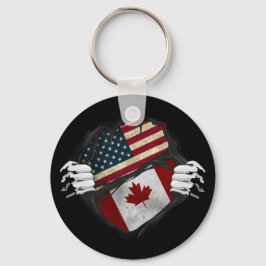 Maßgeschneiderte Flag-Ripping von zwei Händen Schlüsselanhänger