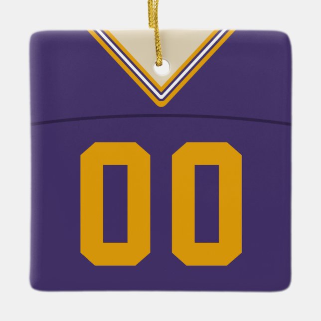 Maßgeschneiderte Football Lacrosse Jersey Ornament (Vorderseite)