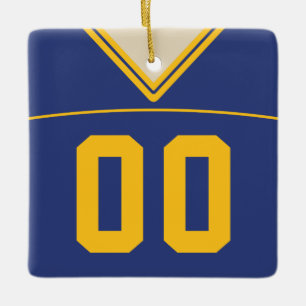 Maßgeschneiderte Football Lacrosse Jersey Ornament