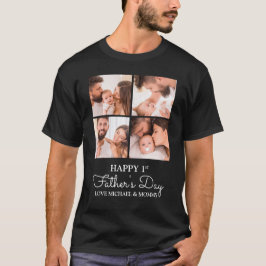 Maßgeschneiderte Foto-Collage des ersten Vatertage T-Shirt