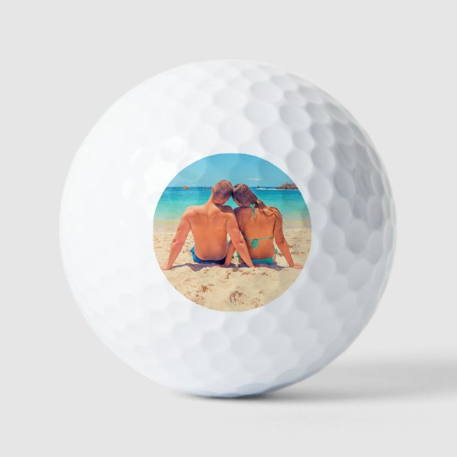 Maßgeschneiderte Foto Golf Balls Geschenk Personal Golfball (Vorderseite)