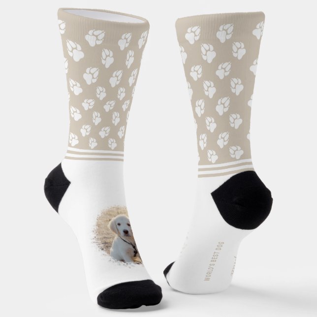 Maßgeschneiderte Foto-Vorlagen und weiße Pasten au Socken (Gewinkelt)