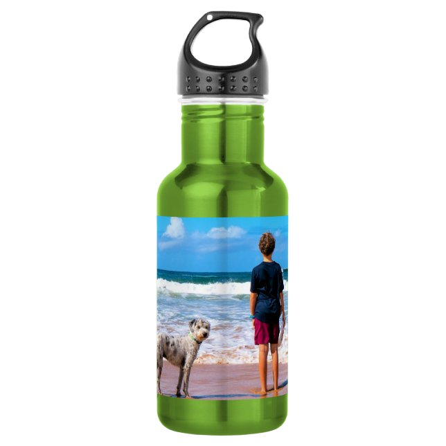 Maßgeschneiderte Foto Wasserflasche mit Ihren Foto (Vorderseite)