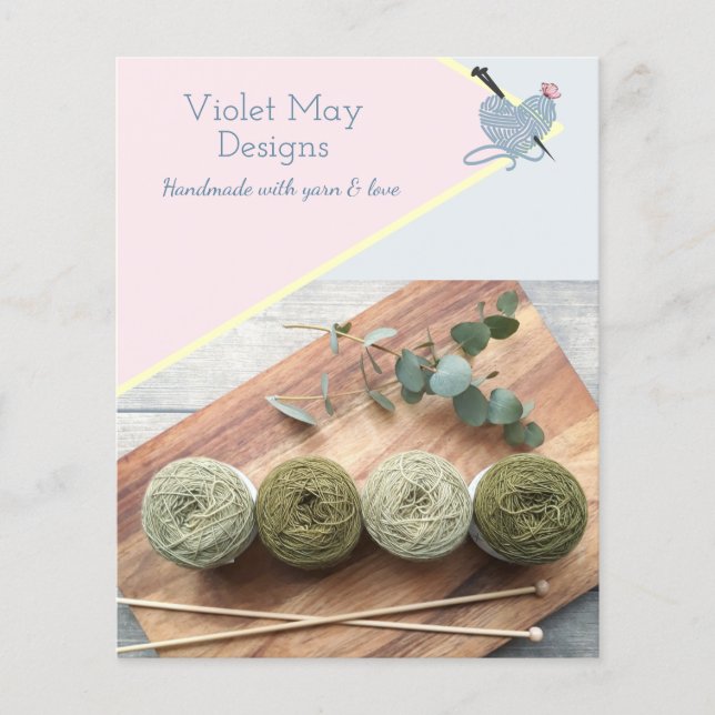 Maßgeschneiderte Fotos Handmade Craft Business Flyer (Vorne)