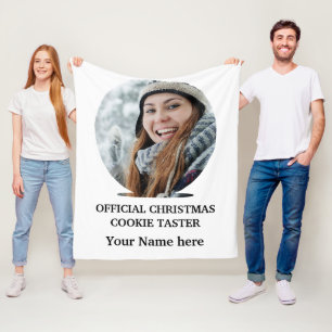 Maßgeschneiderte Fotovorlage für Weihnachtskekse Fleecedecke