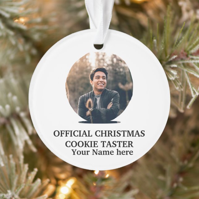 Maßgeschneiderte Fotovorlage für Weihnachtskekse Ornament (Baum)