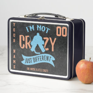 Maßgeschneiderte Funny Hockey Goalie Lunch Box