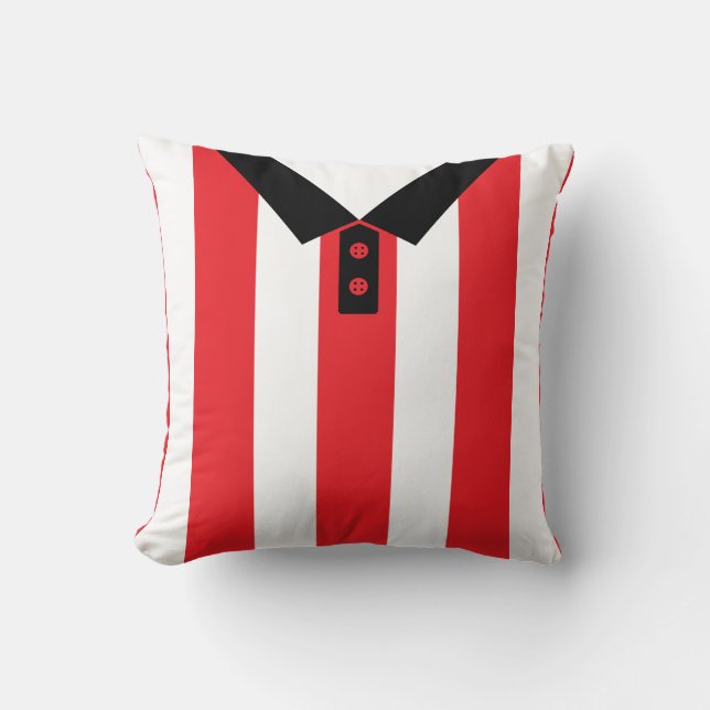 Maßgeschneiderte Fußball-Jersey-Vorlage, rot, Stre Kissen (Vorderseite)
