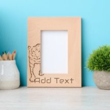 Maßgeschneiderte, gegrabene Holzrahmen