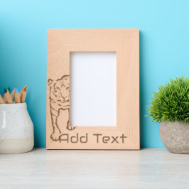 Maßgeschneiderte, gegrabene Holzrahmen Geätzte Rahmen