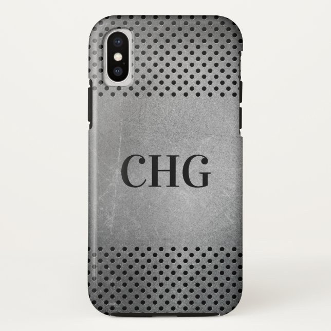 Maßgeschneiderte Gehäuse mit Metallmuster Case-Mate iPhone Hülle (Rückseite)