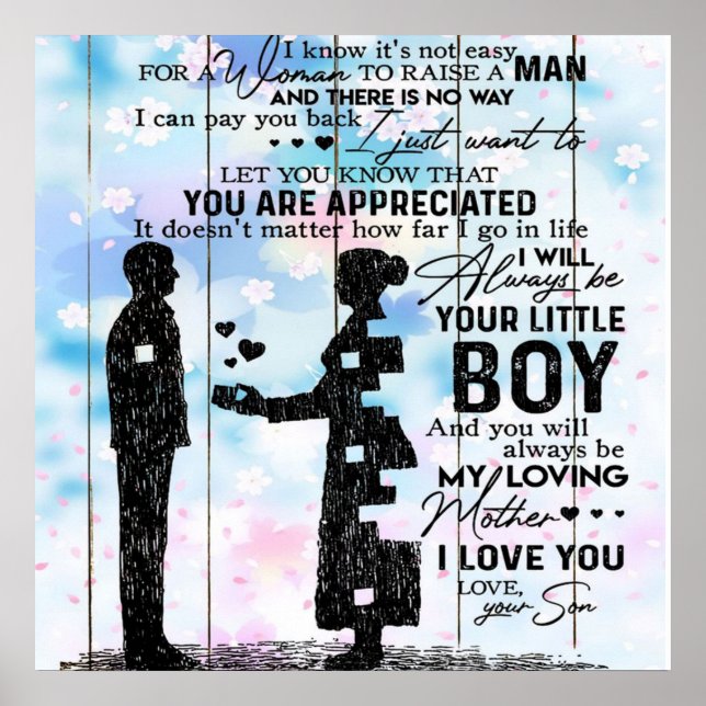 Maßgeschneiderte Geschenke für die Mama, Niedliche Poster (Vorne)