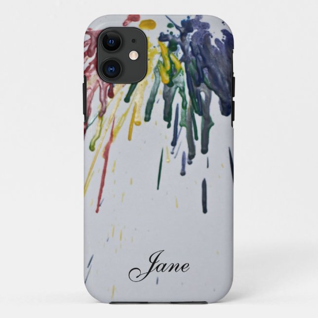 Maßgeschneiderte geschmolzene Crayons Case-Mate iPhone Hülle (Rückseite)