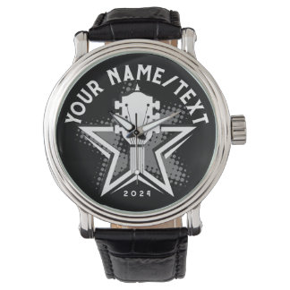Maßgeschneiderte Gitarrenüberwachung Armbanduhr