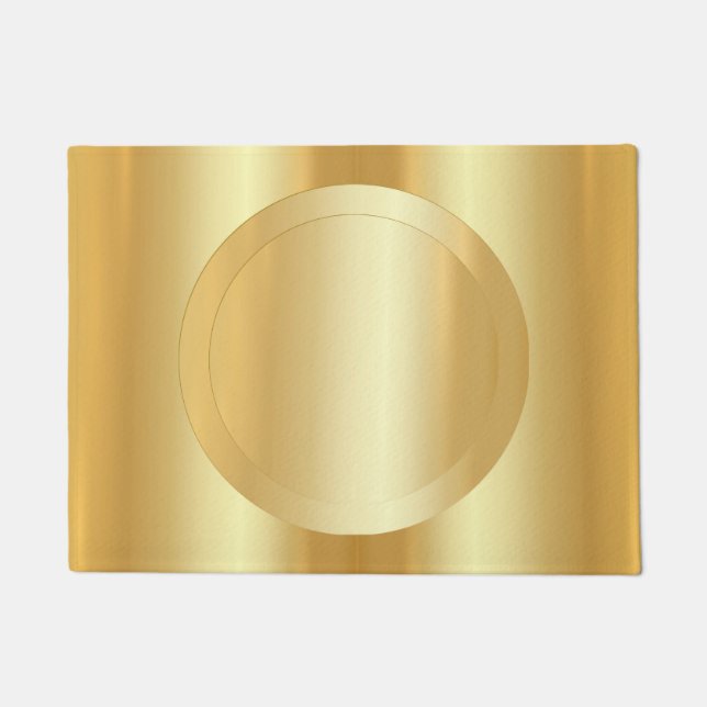 Maßgeschneiderte glamouröse Imitat Gold-Template-E Fußmatte (Vorderseite)