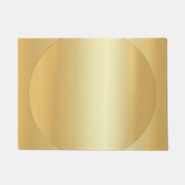 Maßgeschneiderte glamouröse Imitate Gold Moderne B Fußmatte (Vorderseite)
