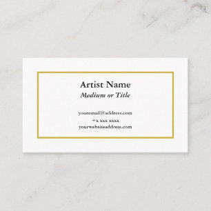 Maßgeschneiderte Gold Border Business Card für K Visitenkarte