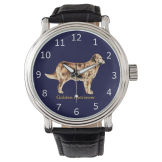 Maßgeschneiderte Golden Retriever Hundeschau Armbanduhr