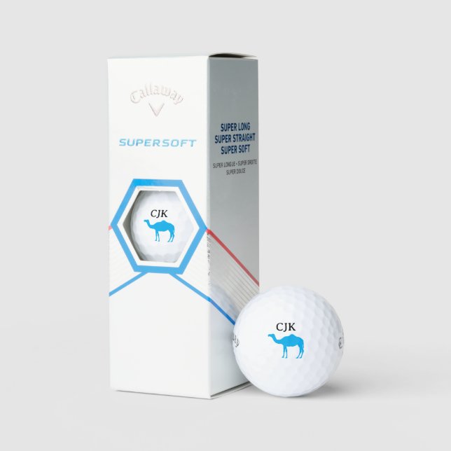 Maßgeschneiderte Golf-Bälle mit zwei Kamellogos Golfball (Verpackung)