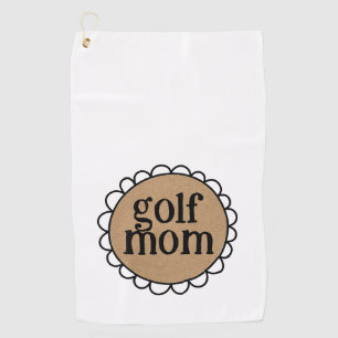 Maßgeschneiderte GOLF-MAMA-Skalierung Golfhandtuch