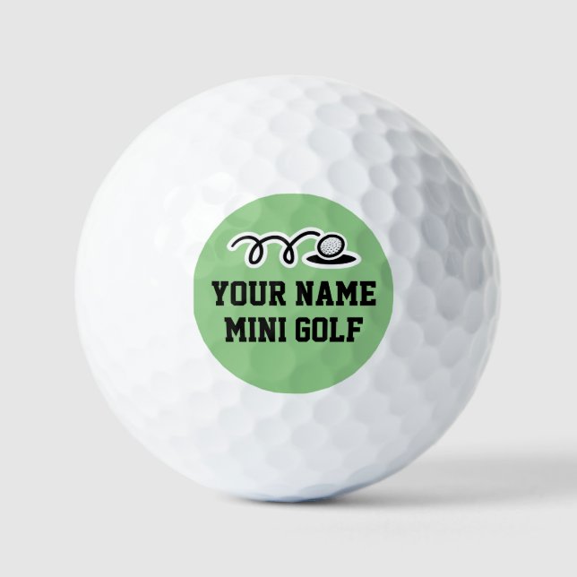 Maßgeschneiderte Golfbälle für Minigolfgeschäfte (Vorderseite)