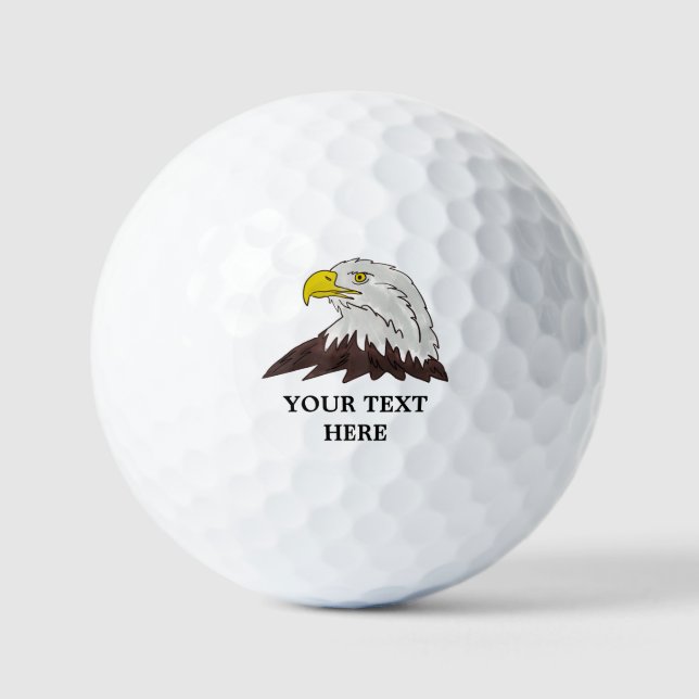 Maßgeschneiderte Golfbälle mit amerikanischem Glat (Vorderseite)