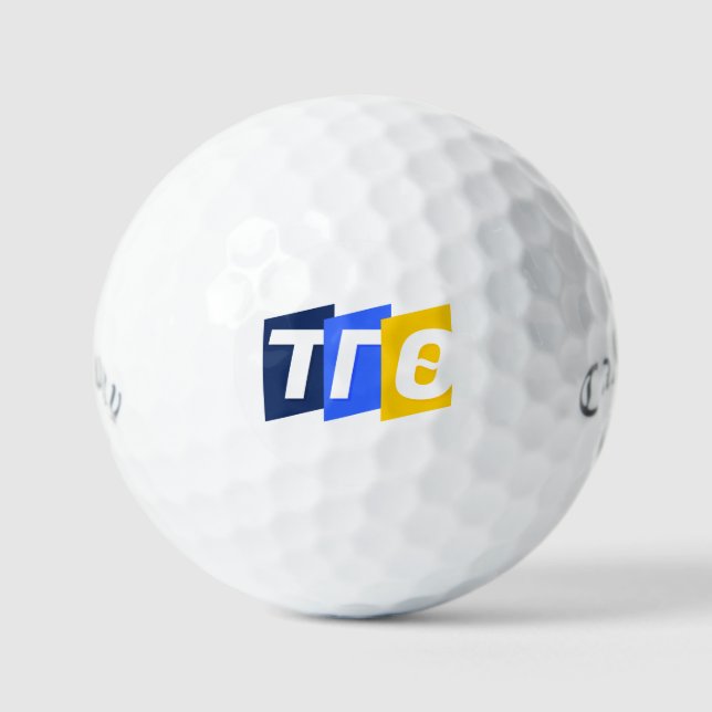 Maßgeschneiderte Golfbälle mit Farbbriefen (Vorderseite)