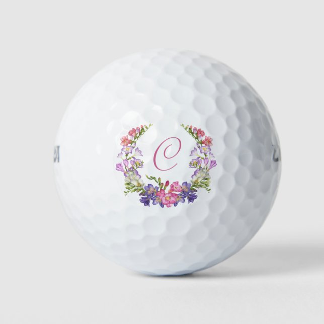 Maßgeschneiderte Golfbälle mit Monogram als Initia (Vorderseite)