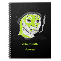 Maßgeschneiderte Green Martian Doomer Spiral Bound