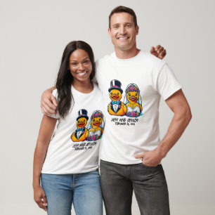 Maßgeschneiderte Groom- und Bridgummi-Ducks - pass T-Shirt